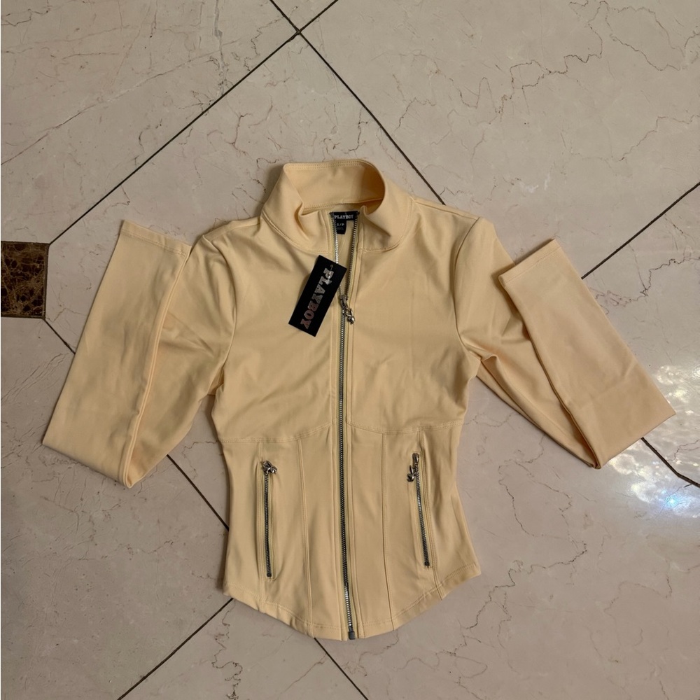 Limited edition color playboy athletic zip